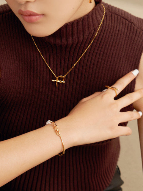 Water drop pearl bracelet