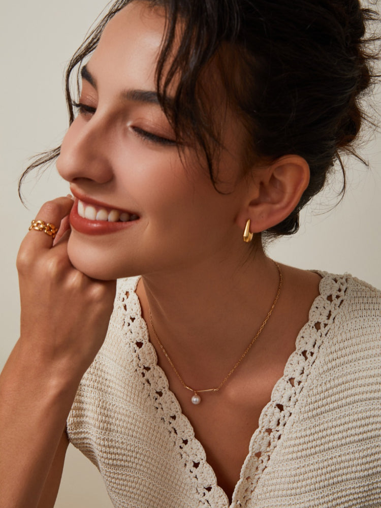 Geometric Three-Dimensional Earrings