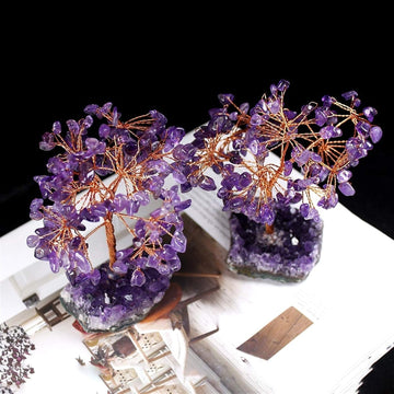 Feng Shui Crystal Amethyst Gem Tree