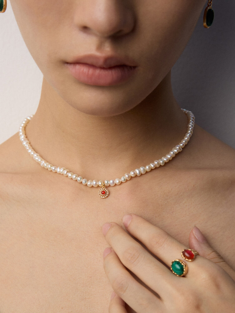 Natural Malachite Agate Ring