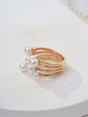 Shell Bead Adjustable Ring