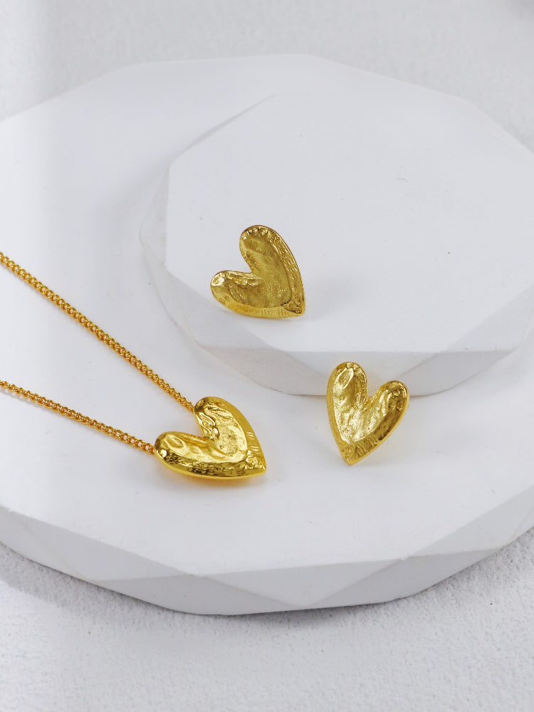 Gold Love Earrings